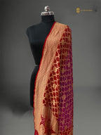 Pure Georgette Banarasi Bandhej Handloom Dupatta