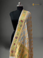 Pure Georgette Meenakari Banarasi Handloom Dupatta