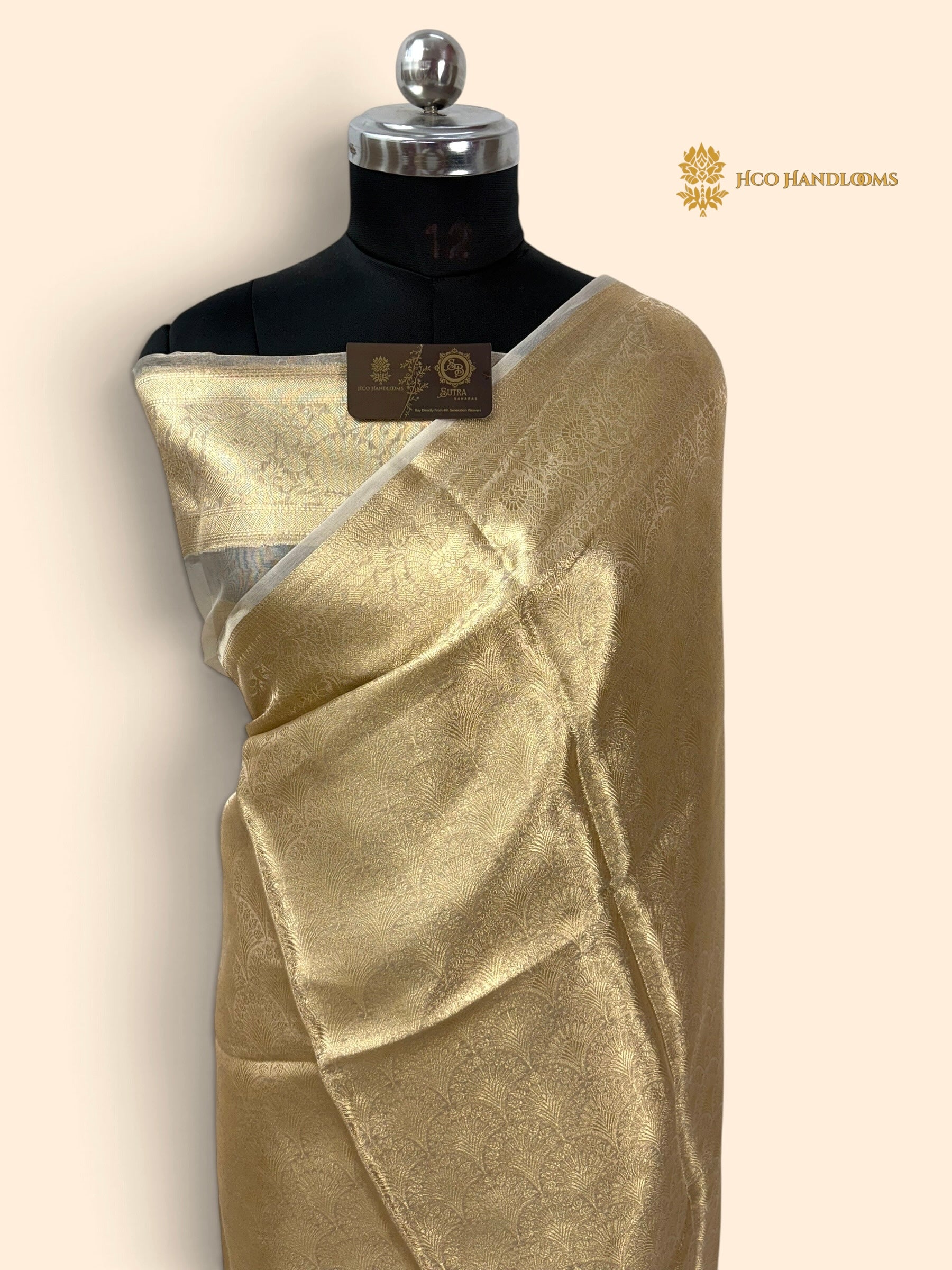 Pure Tissue Silk Handloom Banarasi Saree - All Over Tanchui Brocade
