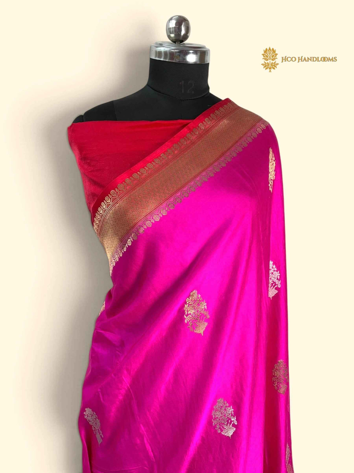 Pure Mashru Silk Handloom Banarasi Saree - All Over Kadhua Motifs