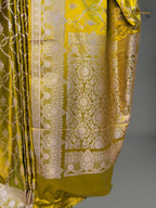 Premium Mashru Katan Silk Banarasi Saree - All Over Jaal Pattern