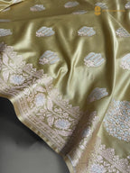 Premium Mashru Katan Silk Banarasi Saree - All Over Motifs