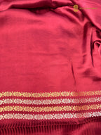 Premium Mashru Crepe Satin Silk Banarasi Saree - All Over Paisley Motifs