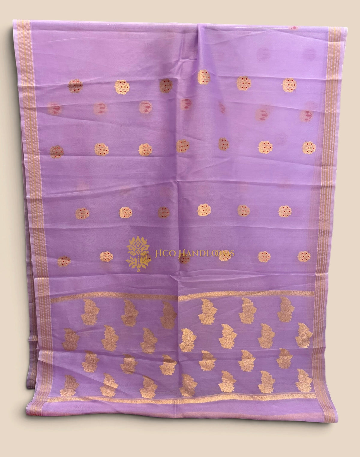 Pure Kora Silk Handloom Banarasi Saree - Meenakari Kadhua Motifs
