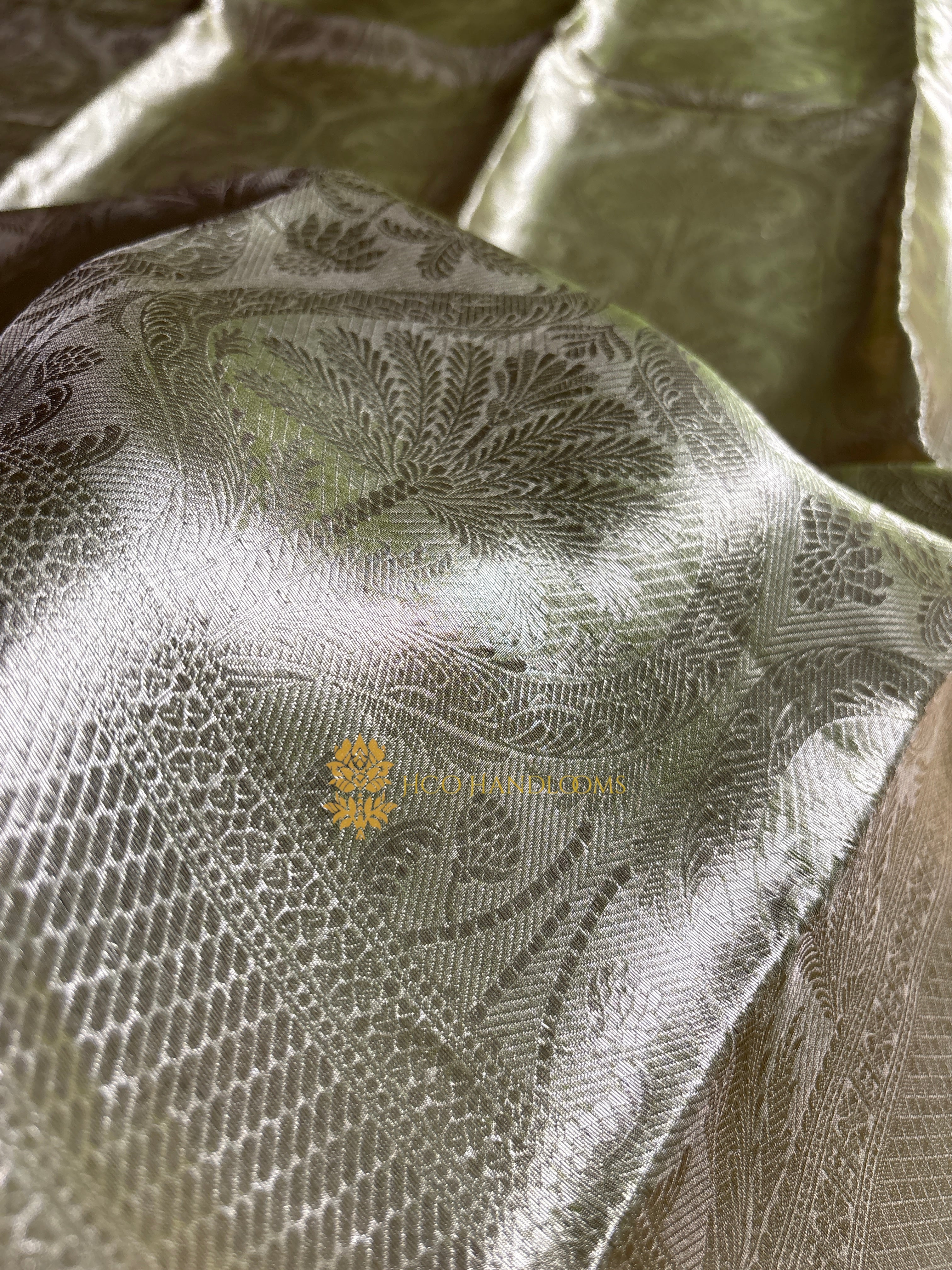 Pure Tissue Silk Tanchui Brocade Handloom Banarasi Saree