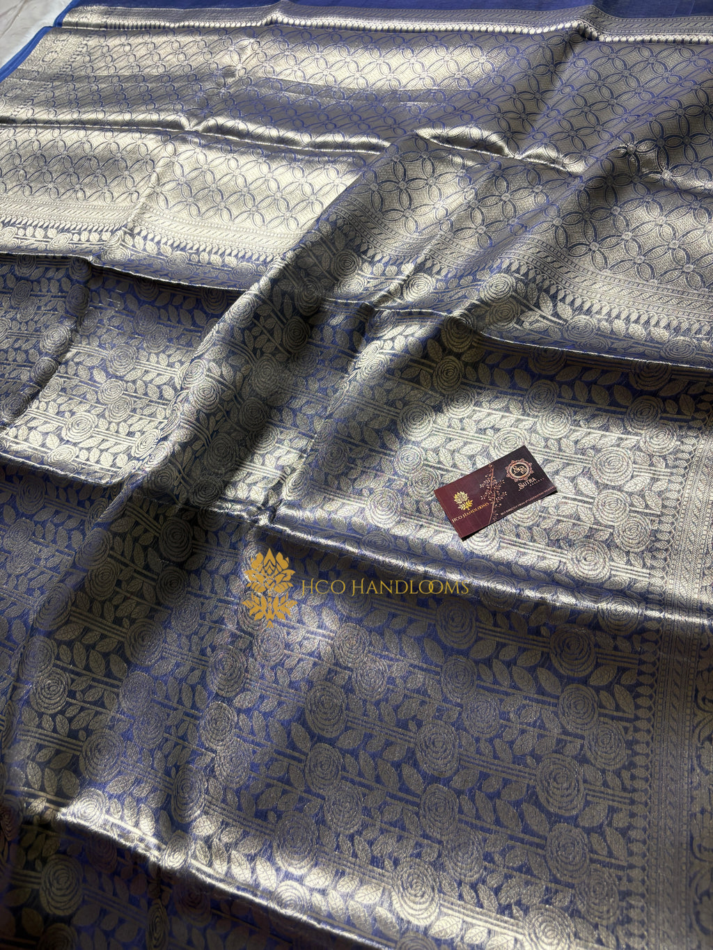 Pure Tissue Silk Tanchui Brocade Handloom Banarasi Saree