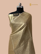 Pure Tissue Silk Tanchui Brocade  Handloom Banarasi Saree