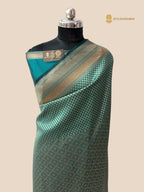 Blue Premium Soft Katan Silk Tanchui Brocade Banarasi Saree