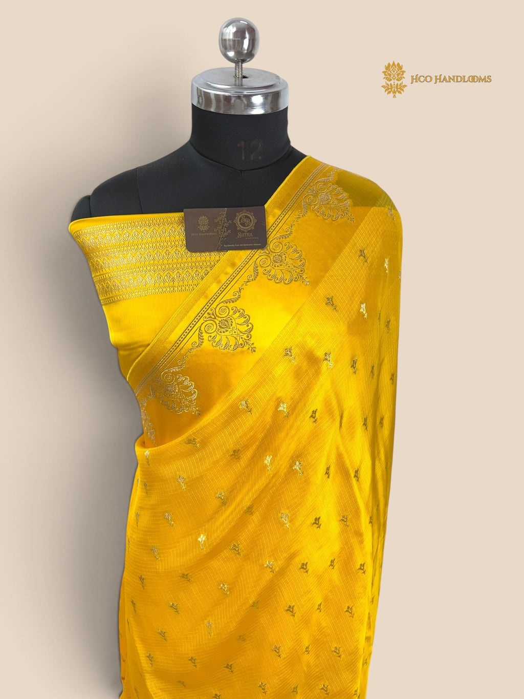 Premium Mashru Crepe Banarasi Saree - All Over Motifs