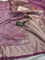 Premium Mashru Katan Silk Banarasi Saree - All Over Tanchui Brocade