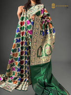 Regal Pure Katan Silk Handloom Rangkat Banarasi Saree