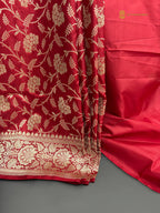 Regal Pure Katan Silk Handloom Banarasi Saree - All Over Jaal Work