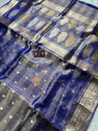 Pure Tissue Silk Handloom Banarasi Saree - All Over Kadhua Sona Roopa Motifs