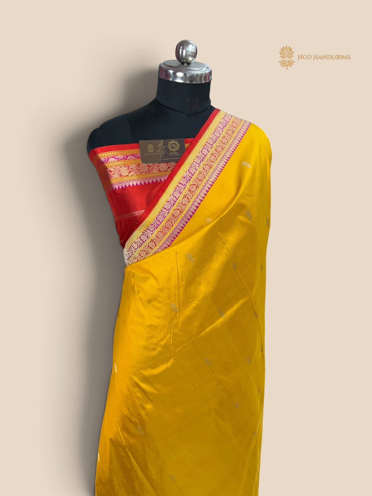 Contrast Pure Katan Silk Handloom Banarasi Saree - Kadhua Motifs