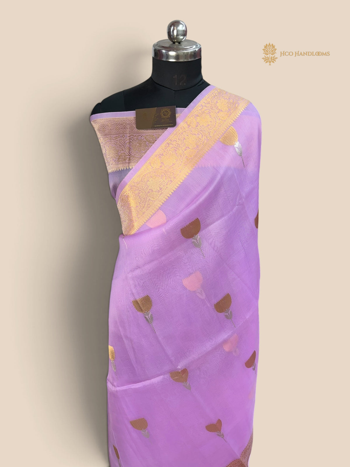 Pure Kora Silk Handloom Banarasi Saree - Meenakari Kadhua Motifs