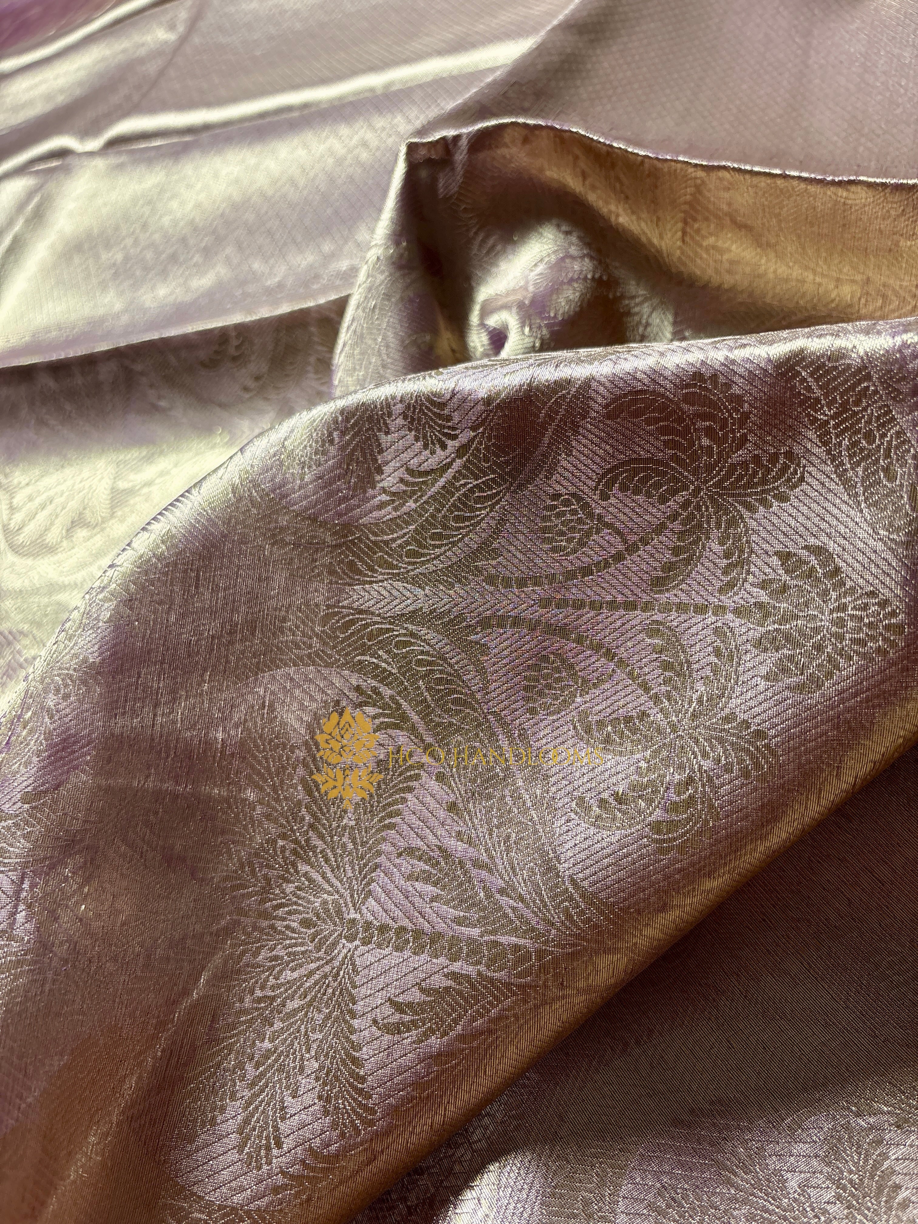 Pure Tissue Silk Tanchui Brocade Handloom Banarasi Saree