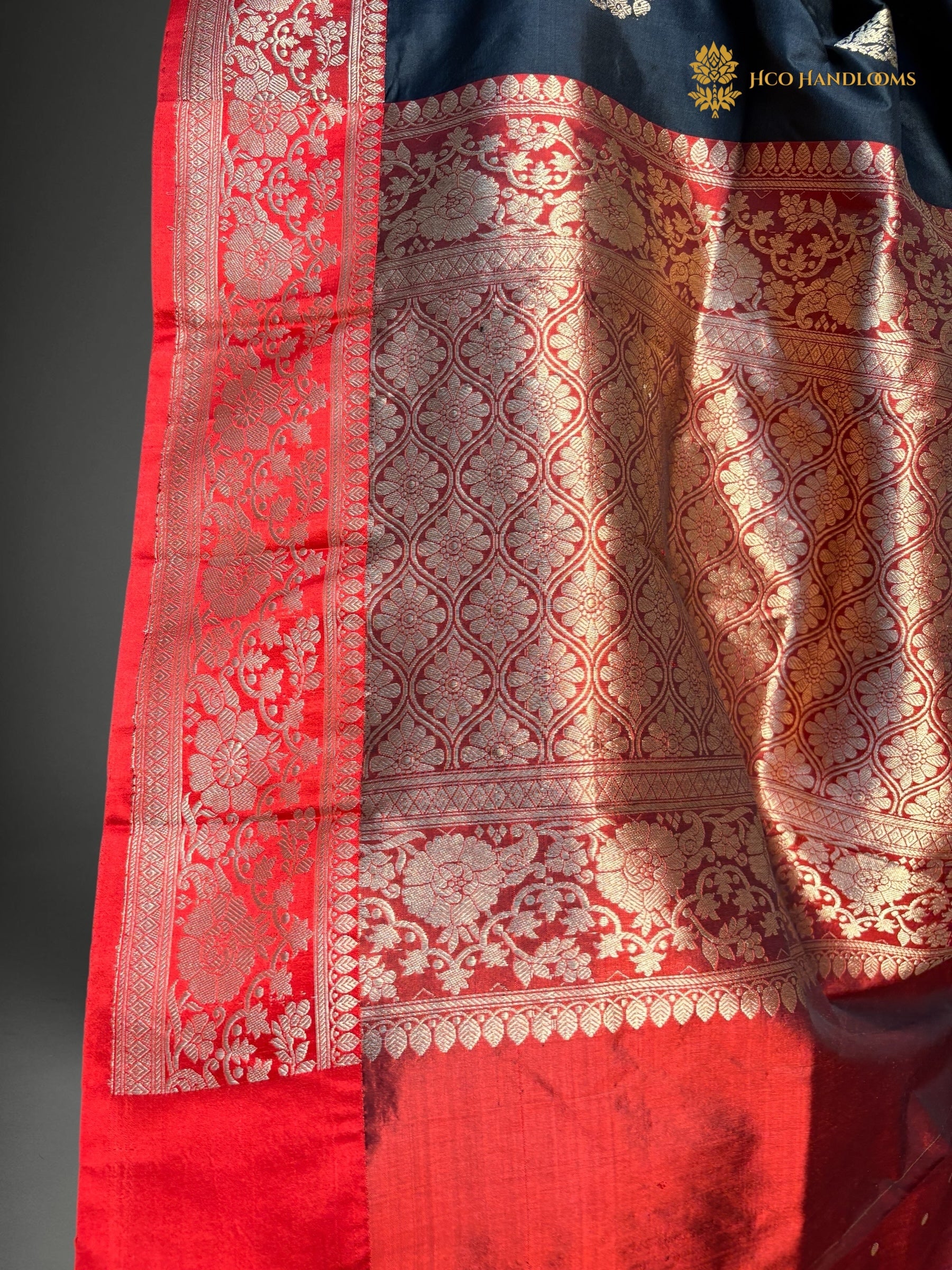Pure Mango Katan Silk Handloom Banarasi Saree - All Over Kadhua Motifs