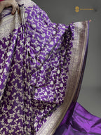 Regal Pure Katan Silk Handloom Banarasi Saree - All Over Jaal Work