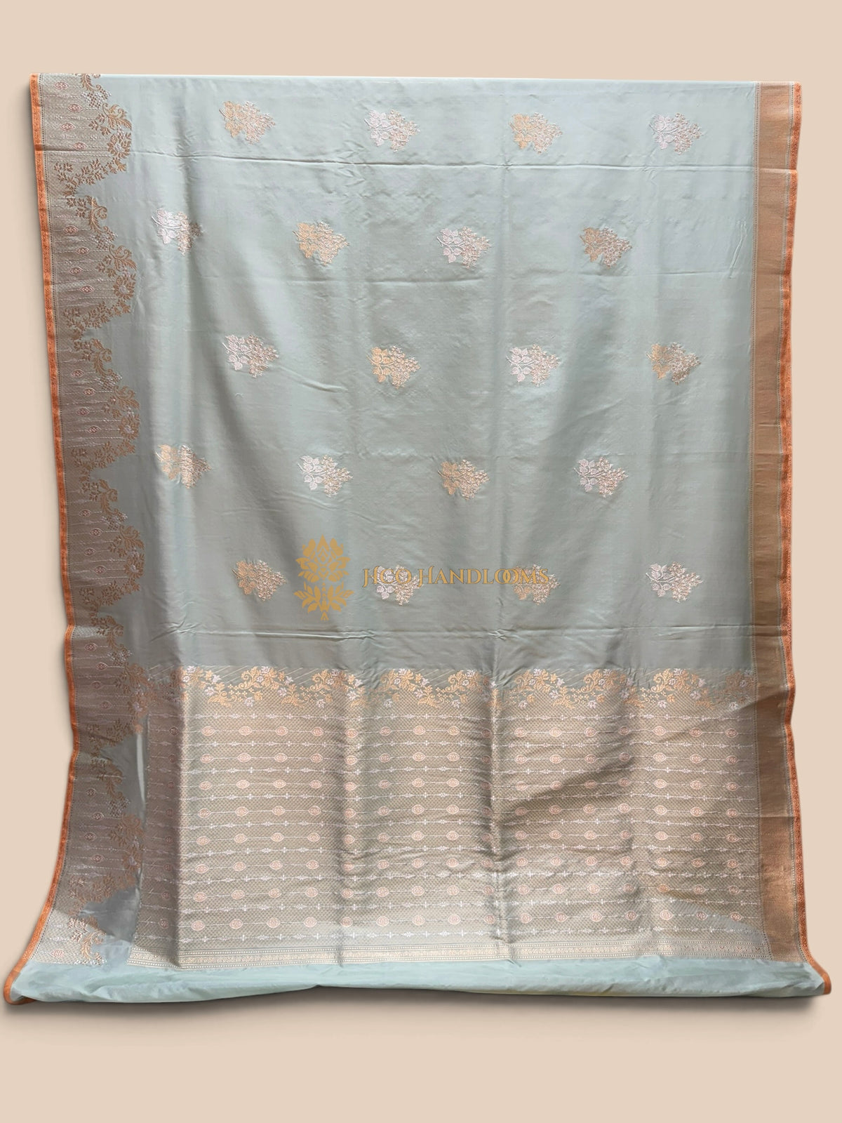 Pure Katan Silk Handloom Banarasi Saree - All Over Kadhua Motifs