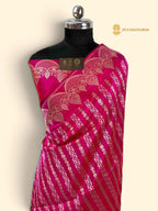 Pure Katan Silk Handloom Banarasi Saree - All Over Kadhua Jangla Work