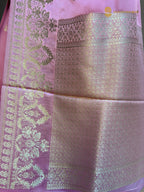 Pure Mashru Crepe Silk Banarasi Saree - All Over Motifs