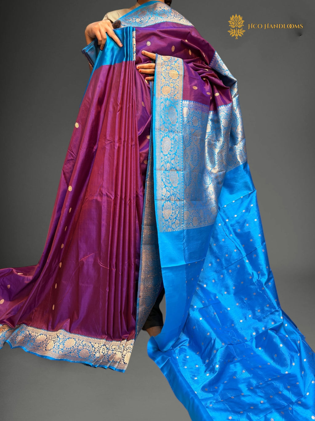 Pure Mango Katan Silk Handloom Banarasi Saree - All Over Kadhua Motifs