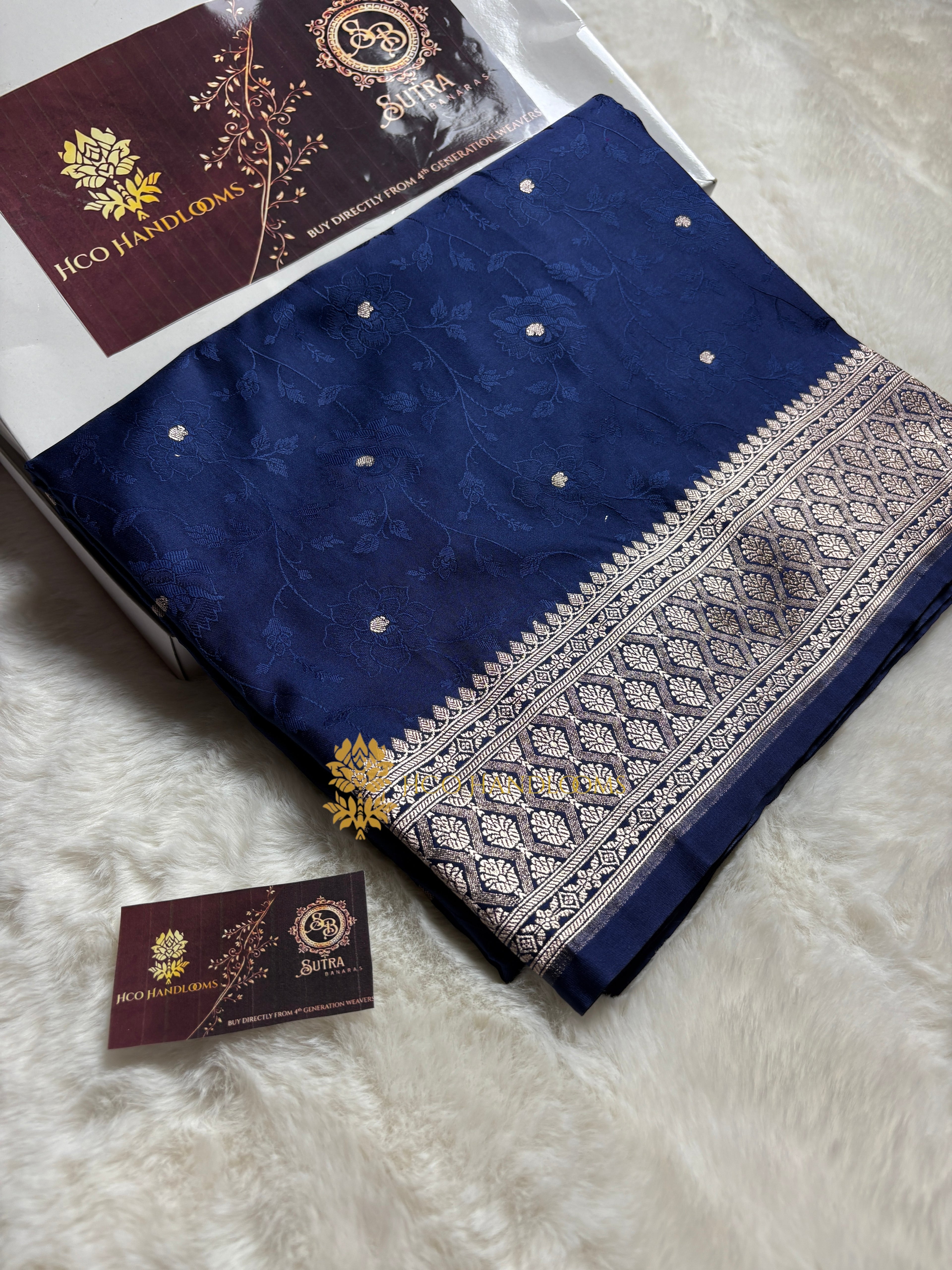 Premium Mashru Katan Silk Banarasi Saree With Floral Tanchui Brocade