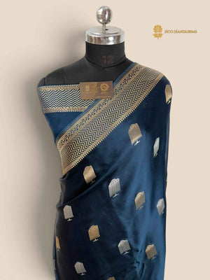 Premium Mashru Crepe Banarasi Saree - All Over With Motifs