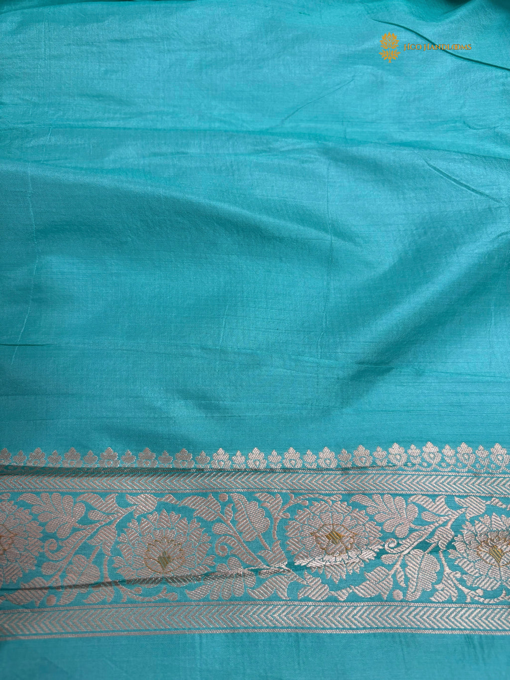 Regal Pure Katan Silk Handloom Banarasi Saree - All Over Floral Jangla With Meenakari