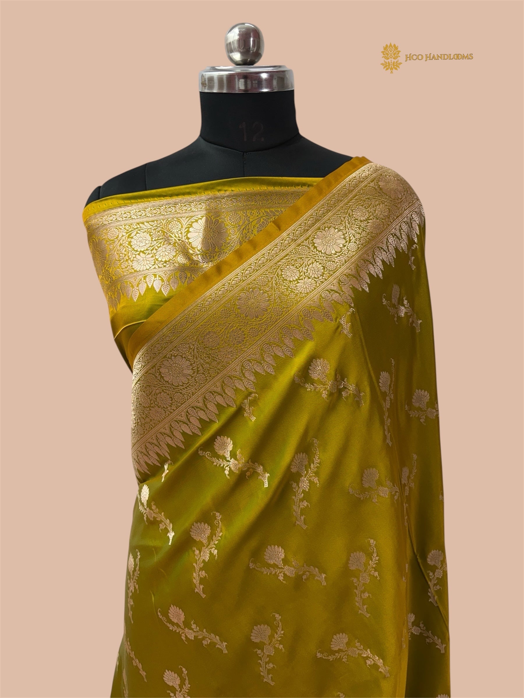 Premium Mashru Katan Silk Jangla Banarasi Saree