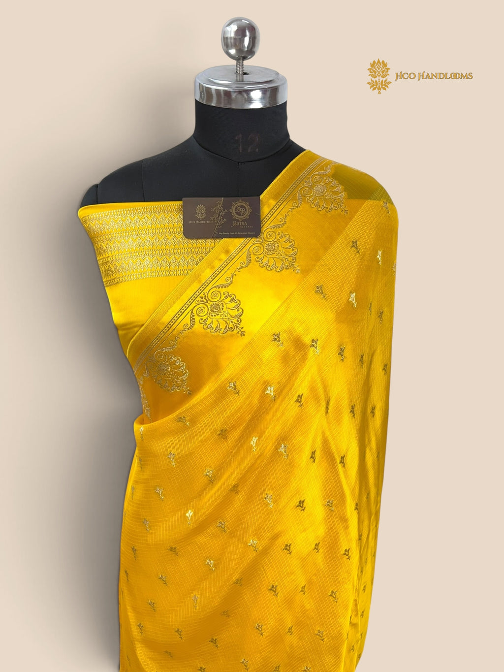 Premium Mashru Crepe Banarasi Saree - All Over Motifs