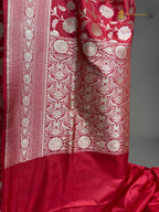 Regal Pure Katan Silk Handloom Banarasi Saree - All Over Jaal Work