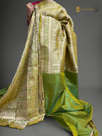 Regal Pure Katan Silk Banarasi Saree - Handwoven Tanchui Brocade