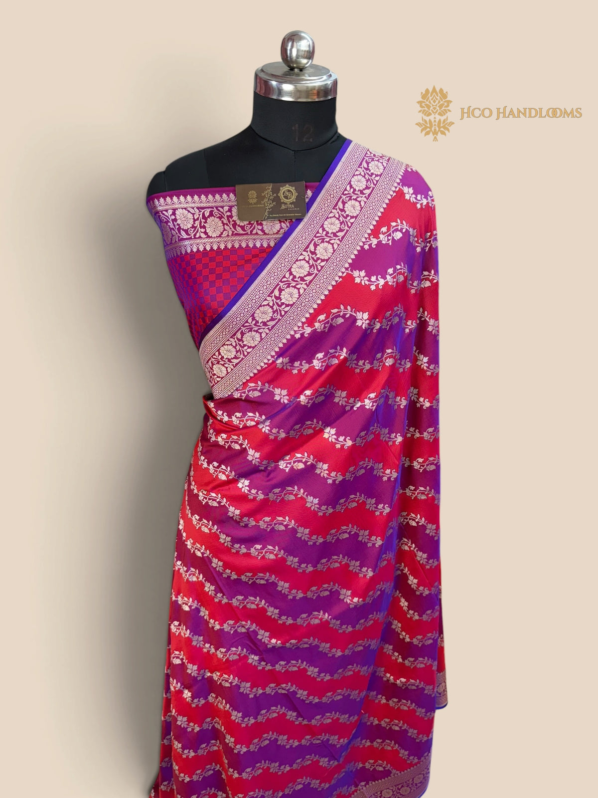 Premium Mashru Katan Silk Banarasi Saree - Rangkat Lahariya