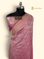 Premium Mashru Katan Silk Banarasi Saree - All Over Tanchui Brocade