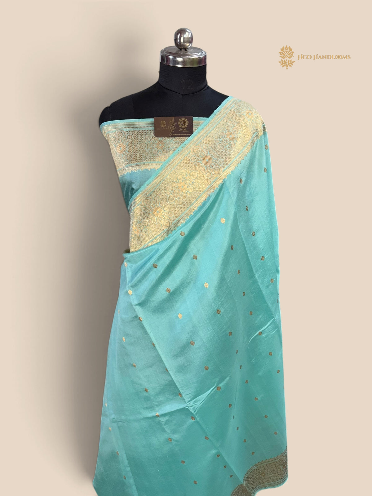 Pure Mango Katan Silk Handloom Banarasi Saree - Kadhua Motifs