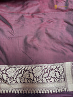 Regal Pure Katan Silk Handloom Banarasi Saree - All Over Jaal Work With Meenakari