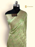 Premium Mashru Katan Silk Banarasi Saree - All Over Jangla