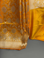 Regal Pure Katan Silk Handloom Banarasi Saree - All Over Jaal Work