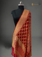 Pure Georgette Banarasi Bandhej Handloom Dupatta