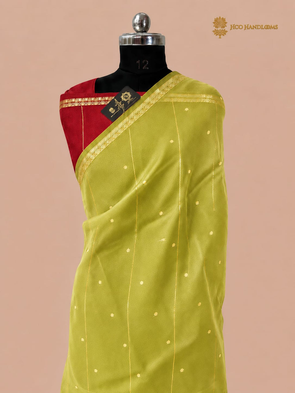 Light Green Pure Kora Silk Handloom Banarasi Saree - All Over Small Buti