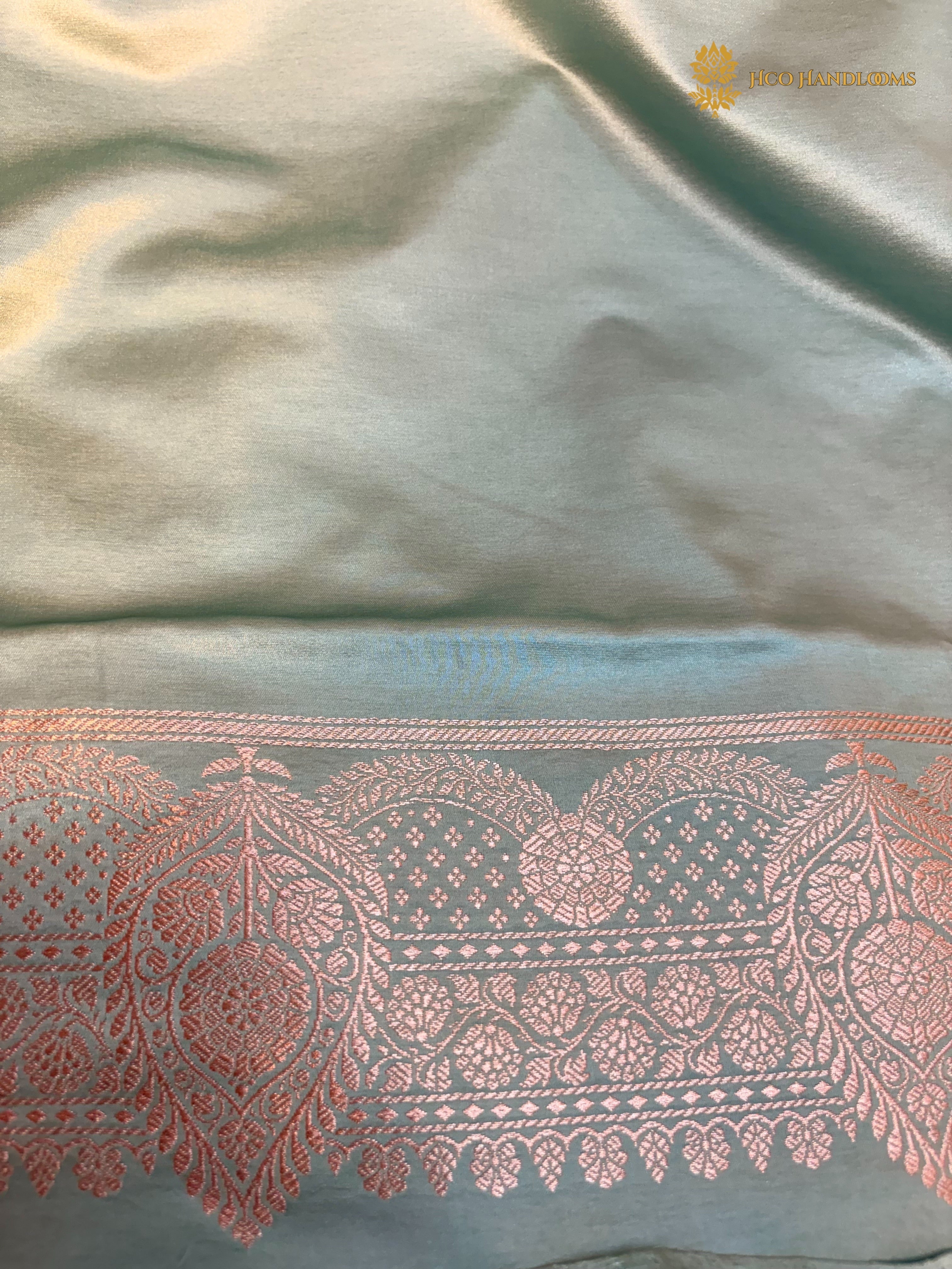 Premium Mashru Katan Silk Banarasi Saree - All Over Jaal Pattern