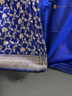 Regal Pure Katan Silk Handloom Banarasi Saree - All Over Jaal Work