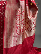 Regal Pure Katan Silk Handloom Banarasi Saree - All Over Motifs