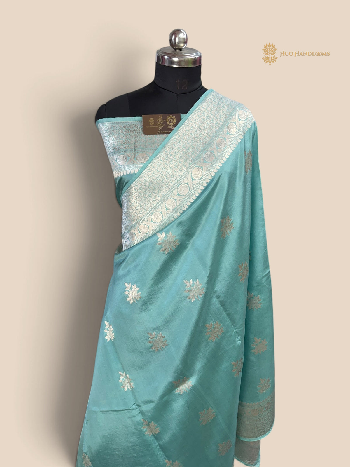 Pure Mango Katan Silk Handloom Banarasi Saree - Kadhua Motifs