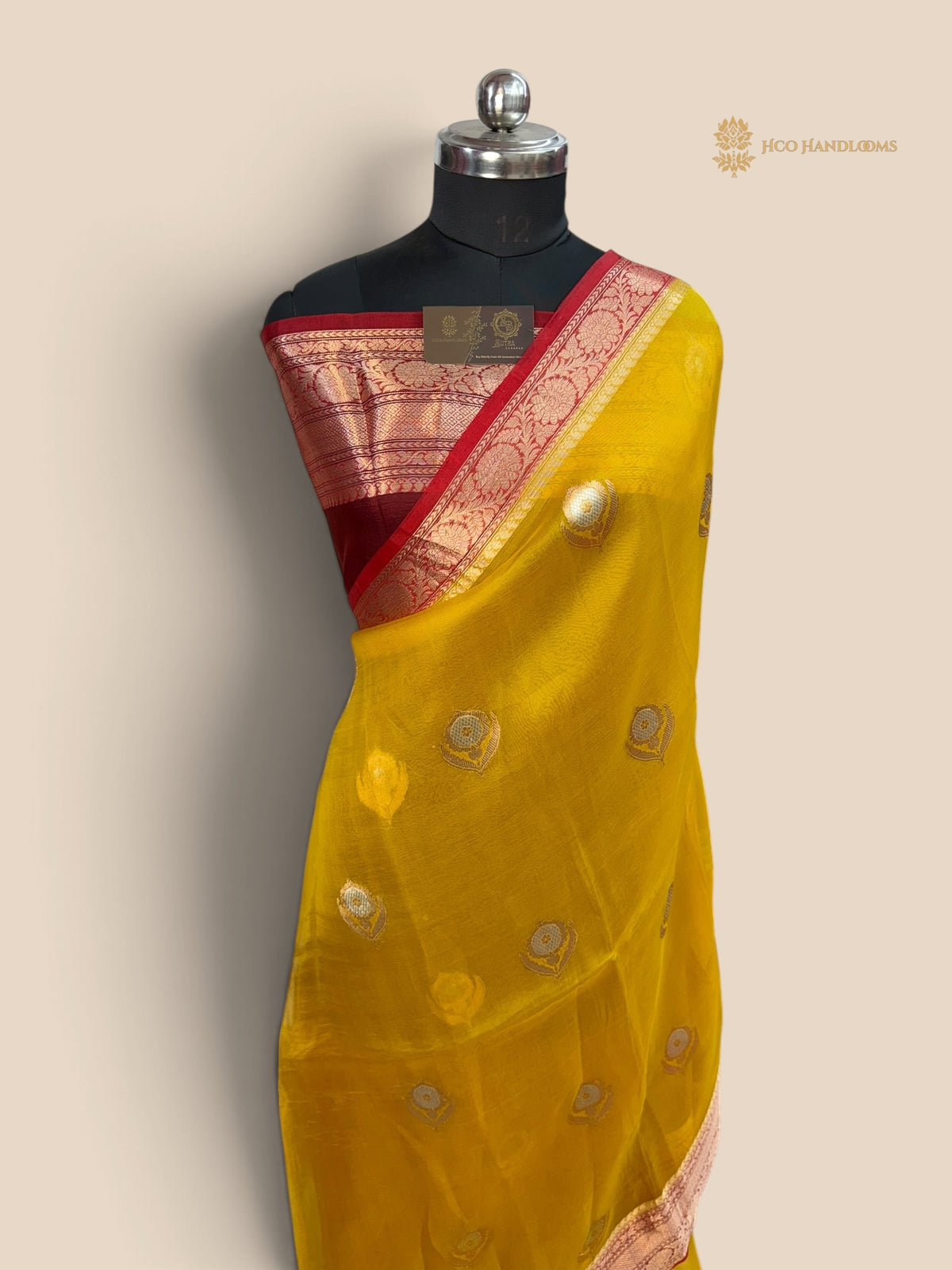 Pure Kora Silk Handloom Banarasi Saree - Meenakari Kadhua Motifs