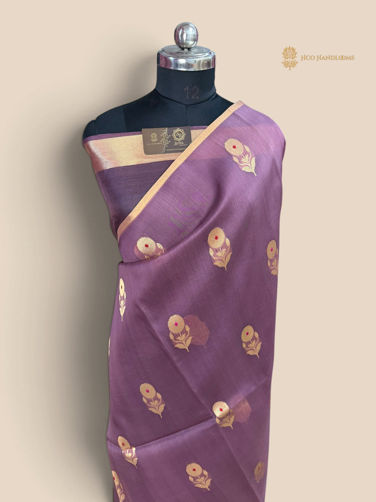 Pure Kora Silk Handloom Banarasi Saree - Meenakari Kadhua Motifs