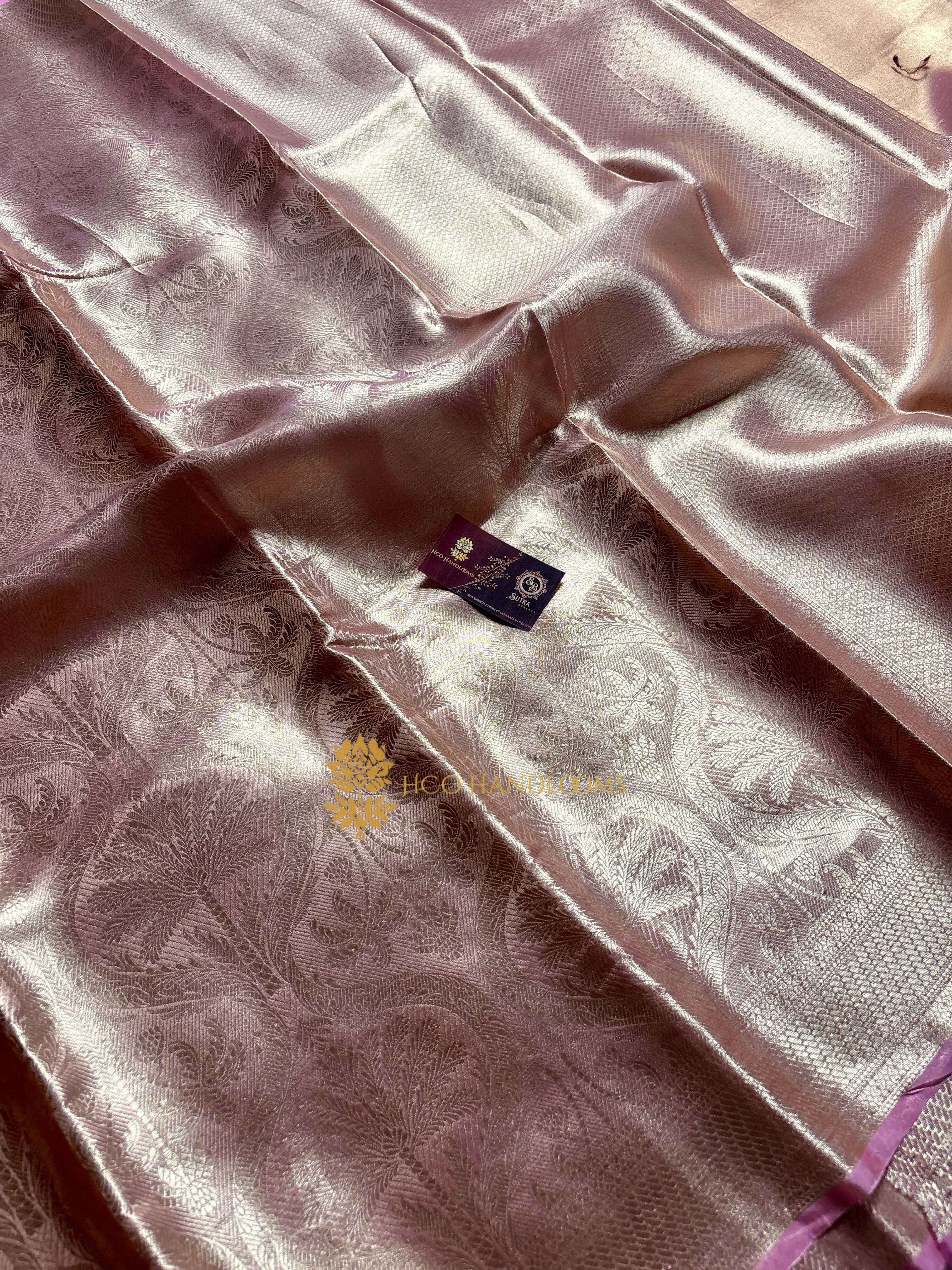 Pure Tissue Silk Tanchui Brocade Handloom Banarasi Saree
