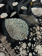 Premium Mashru Katan Silk Banarasi Saree - All Over Motifs