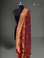 Pure Georgette Banarasi Bandhej Handloom Dupatta